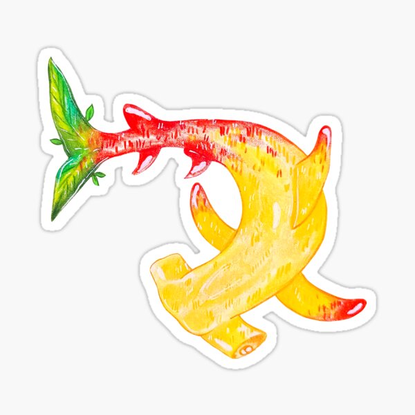 Mango hammerhead shark Sticker