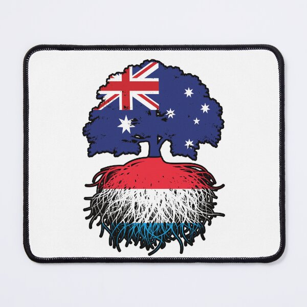 Item preview, Luxembourg Luxembourgian Australian Australia Tree Roots Flag designed and sold by FlagX.