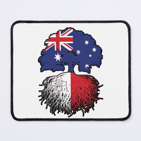 Item preview, Malta Maltese Australian Australia Tree Roots Flag designed and sold by FlagX.