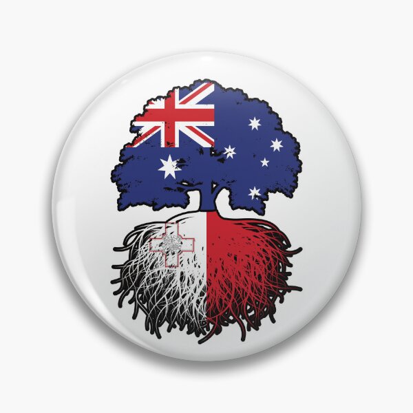 Item preview, Malta Maltese Australian Australia Tree Roots Flag designed and sold by FlagX.