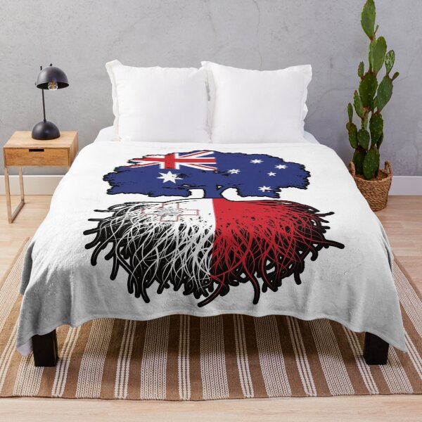 Item preview, Malta Maltese Australian Australia Tree Roots Flag designed and sold by FlagX.