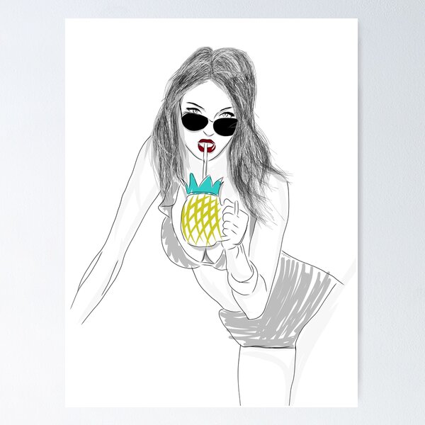Item preview, Pineapple Babe designed and sold by WhatJohnaDraw.