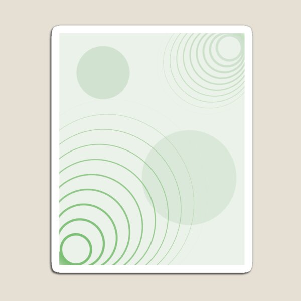 Item preview, Arte abstracto Círculos verdes designed and sold by OooPstudio.