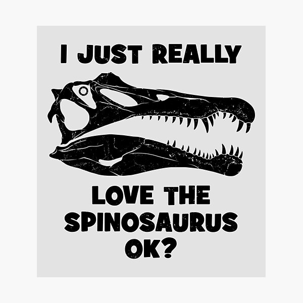 Artikel-Vorschau von Spinosaurus Schädel Fossil, designt und verkauft von NicGrayGraphic.