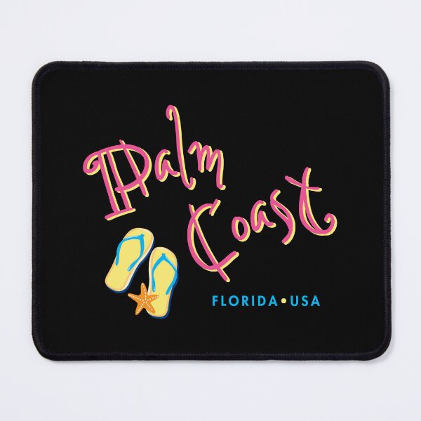 Item preview, Palm Coast Florida Typographic Flip Flop Design designed and sold by Futurebeachbum.