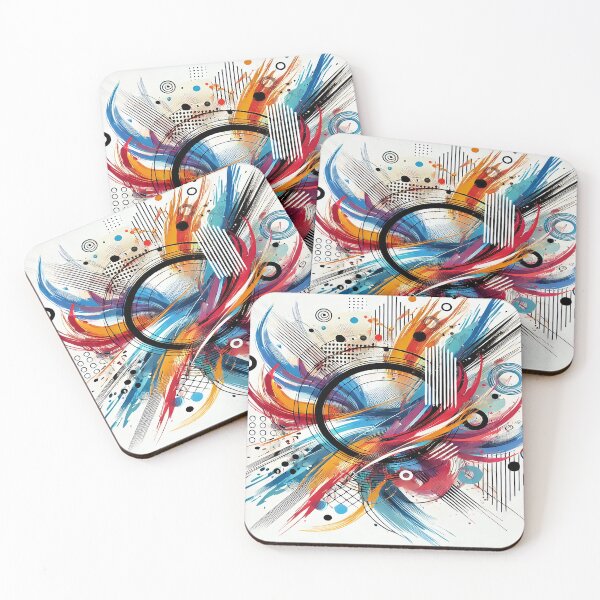 Item preview, Abstract Explosion of Dynamic Colors designed and sold by FAONIM.