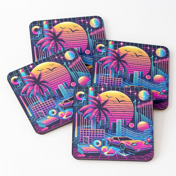 Item preview, Neon Retro-Futuristic Cityscape designed and sold by Michaelragheb.