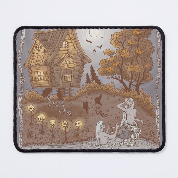 Item preview, 2025 Moon Calendar, Baba Yaga Illustration Print, Slavic Fairytale Lunar Art designed and sold by Alika's Garden.