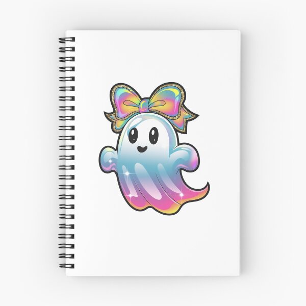 Item preview, ghost with a rainbow bow designed and sold by jkrphoto.