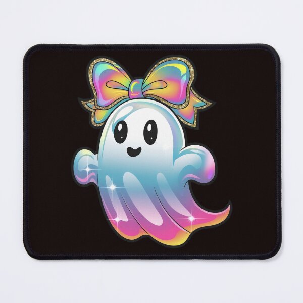 Item preview, ghost with a rainbow bow designed and sold by jkrphoto.