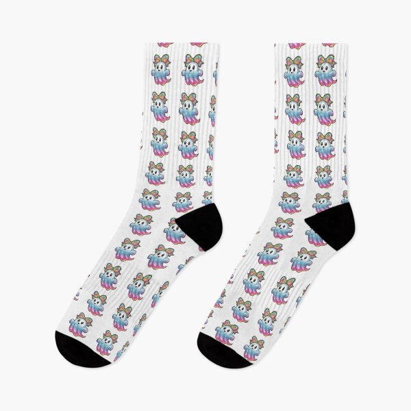 Item preview, ghost with a rainbow bow designed and sold by jkrphoto.