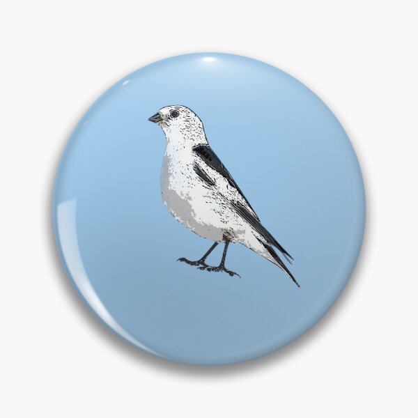 Item preview, Snow Bunting Black Alternate Design  designed and sold by designsasstultd.