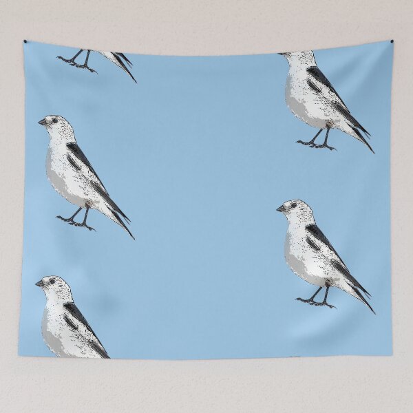 Item preview, Snow Bunting Black Alternate Design  designed and sold by designsasstultd.