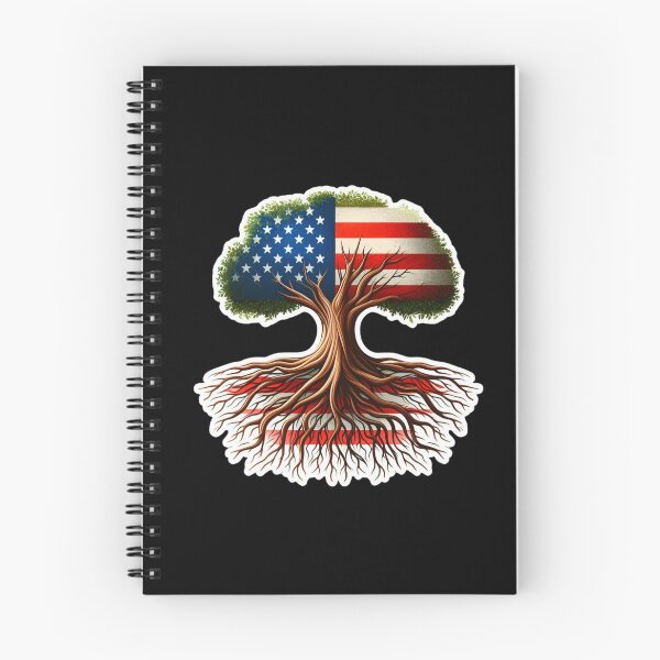 Item preview, American Flag Growing from Roots Symbolizing Strength Design designed and sold by styleonestaa.
