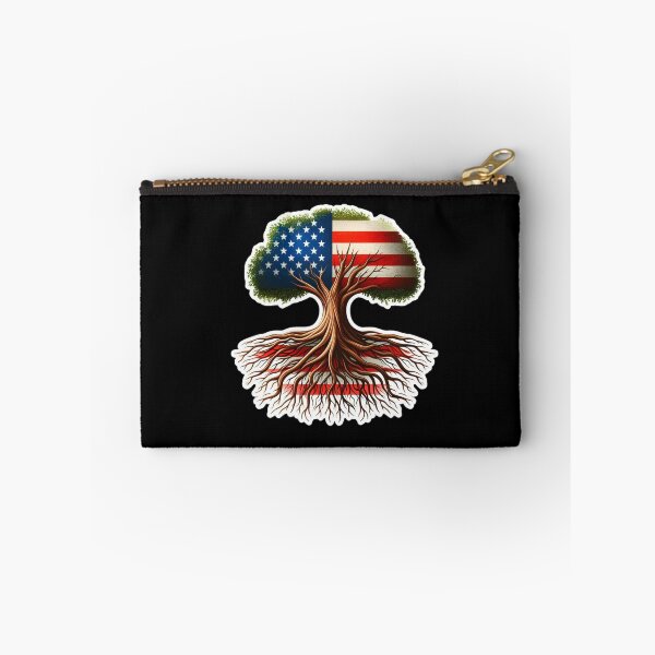 Item preview, American Flag Growing from Roots Symbolizing Strength Design designed and sold by styleonestaa.
