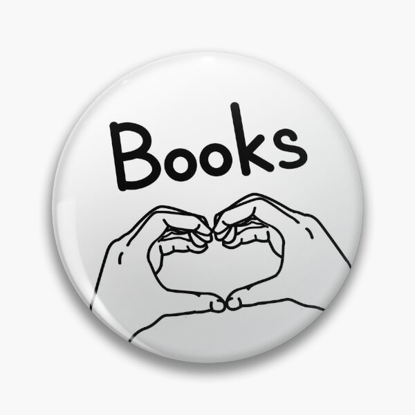 Item preview, Book Lover Hand Heart Design designed and sold by ClearAndHappy.