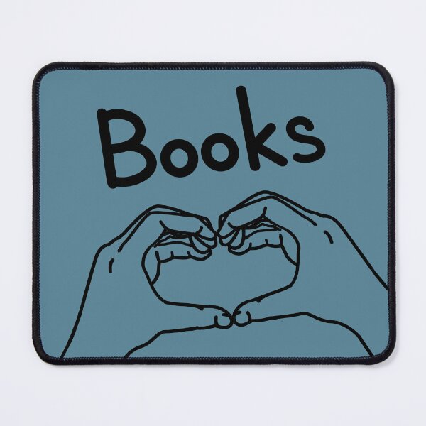 Item preview, Book Lover Hand Heart Design designed and sold by ClearAndHappy.