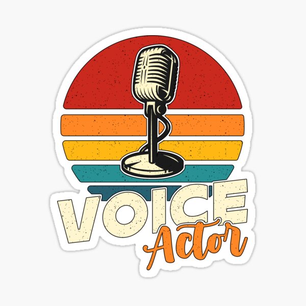 Item preview, Voice Actor Retro Voice Art Announcer Voice Actors designed and sold by tshirtconcepts.