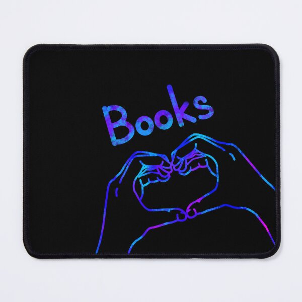 Item preview, Book Lover Hand Heart Design Blue Version designed and sold by ClearAndHappy.