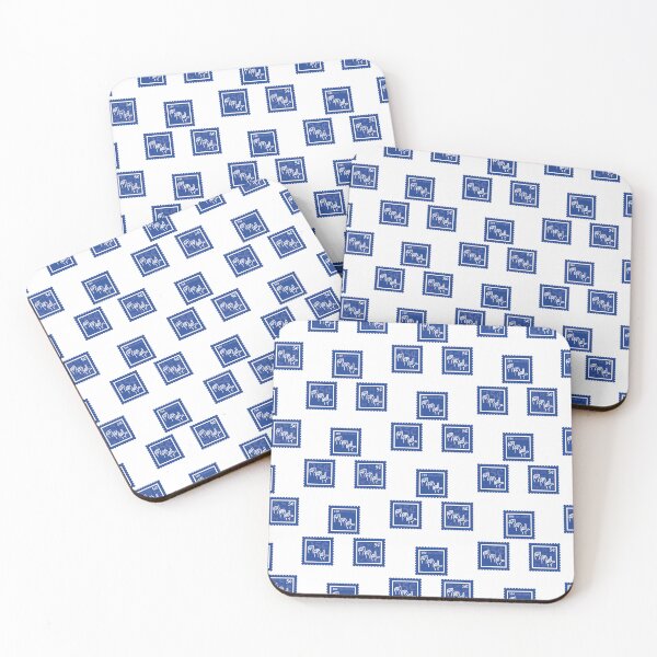 Item preview, ASL | Royal Blue & White Stamps | College American Sign Language Major | Deaf Communication Graduate School Class | Interpreter Job | University Degree Minor | StampHeed 006 designed and sold by StampHeed.