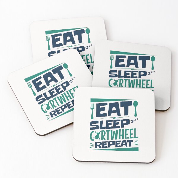 Item preview, Eat Sleep Cartwheel Repeat Gymnastics designed and sold by jaygo.
