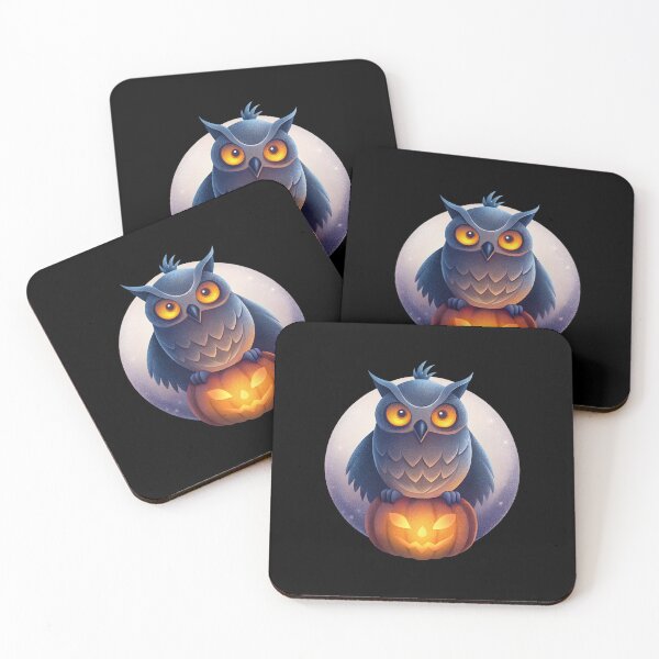 Item preview, Ghost Owl on Haunted Pumpkin designed and sold by Itsheartshop.