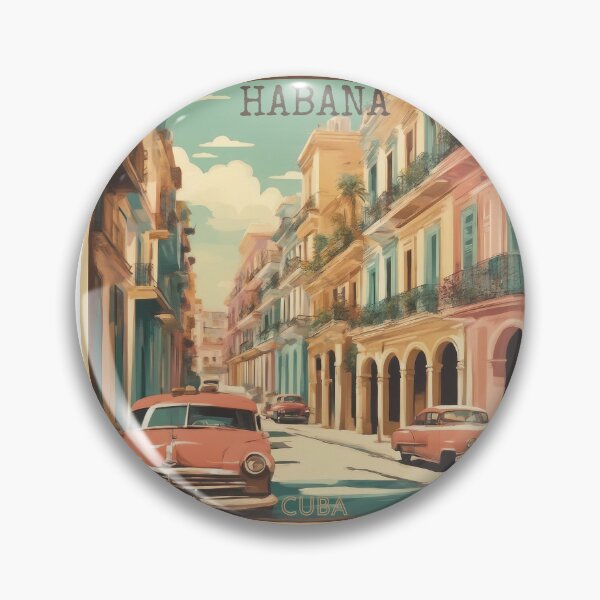 Item preview, Havana in a vintage look – the perfect print for lovers of Cuba designed and sold by KarakitAI.