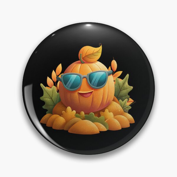 Item preview, Cool Pumpkin with Sunglasses designed and sold by Itsheartshop.