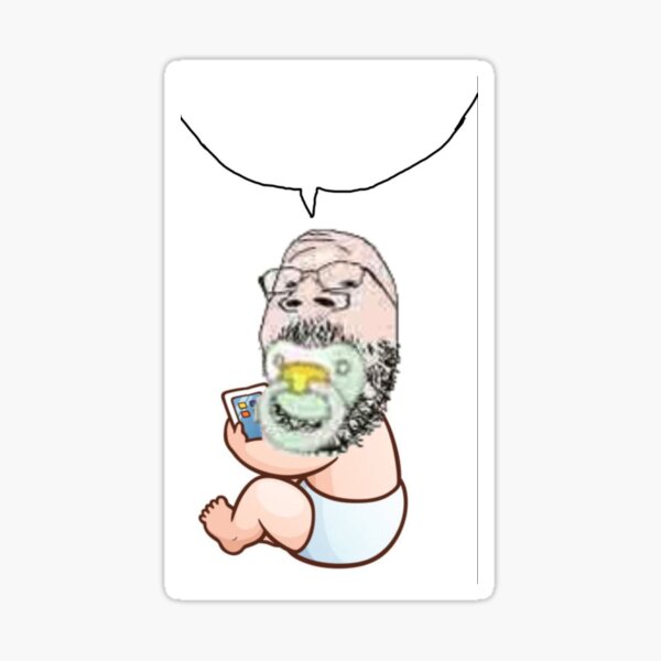 Vista previa del artículo con la obra «goo goo ga ga BURBUJA DE DISCURSO SOYJAK BEBÉ SOYPOSTING», diseñado y vendido por pierrussy.
