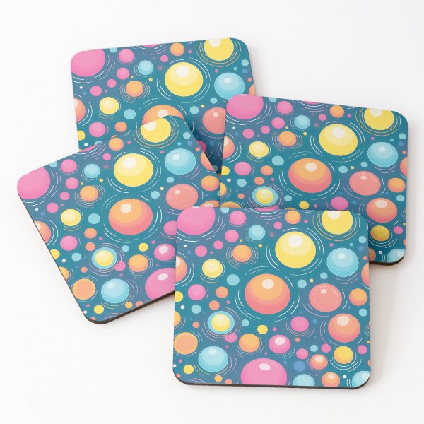 Item preview, A vibrant colorful Bubbles pattern design. designed and sold by HEMRO.