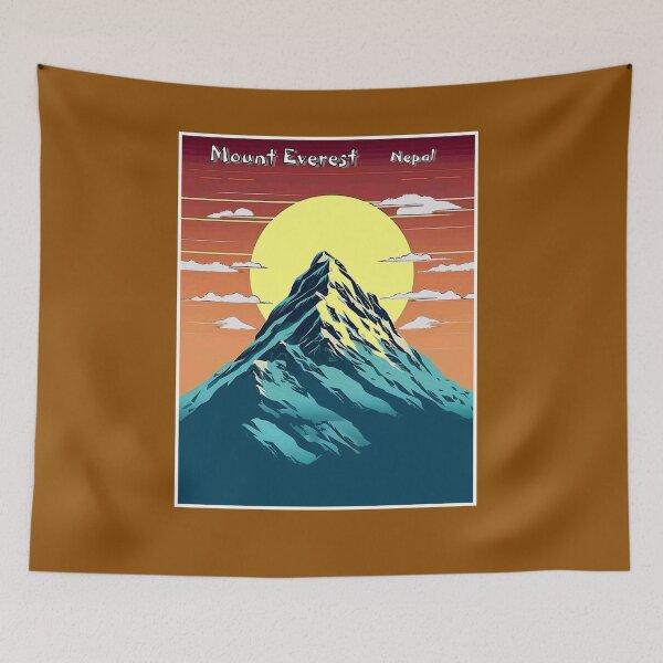 Item preview, Mount Everest Nepal in The Himalayas Travel and Tourism Advertising Print designed and sold by posterbobs.