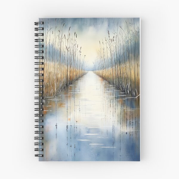 Item preview, Tranquil River Path - Serene Watercolor Landscape designed and sold by solynneart.