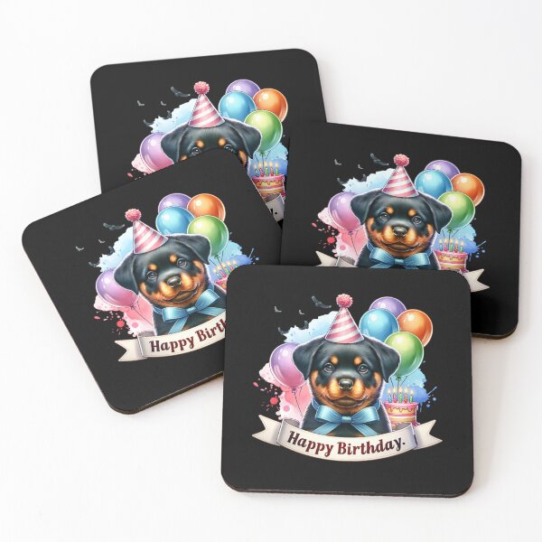 Item preview, Paws & Balloons – Playful Watercolor Dogs for Birthday Gifts & Apparel designed and sold by artedigital99.