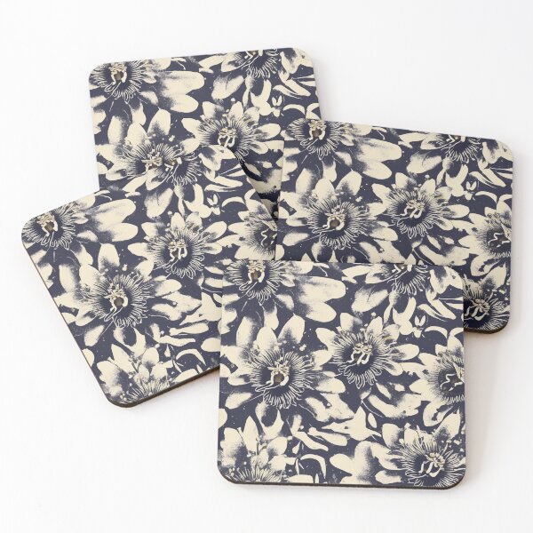 Item preview, Passion Flower Passiflora Incarnata Minimalist Herbal Medicine Allover Pattern designed and sold by DreamCraze.