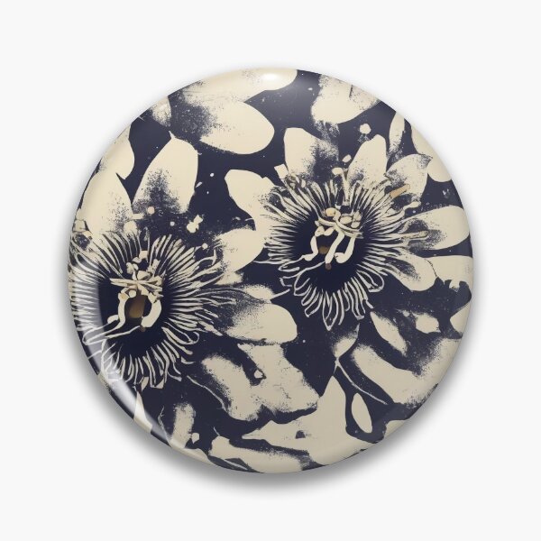 Item preview, Passion Flower Passiflora Incarnata Minimalist Herbal Medicine Allover Pattern designed and sold by DreamCraze.