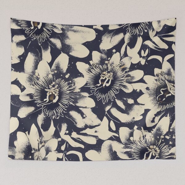 Item preview, Passion Flower Passiflora Incarnata Minimalist Herbal Medicine Allover Pattern designed and sold by DreamCraze.