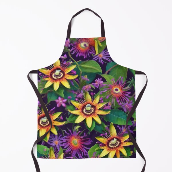 Item preview, Passion Flower Colorful Herbal Medicine Passiflora Incarnata Allover Pattern designed and sold by DreamCraze.