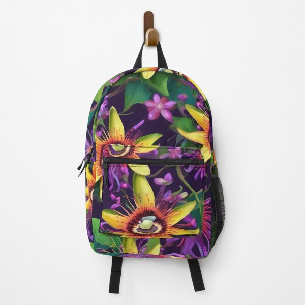 Item preview, Passion Flower Colorful Herbal Medicine Passiflora Incarnata Allover Pattern designed and sold by DreamCraze.