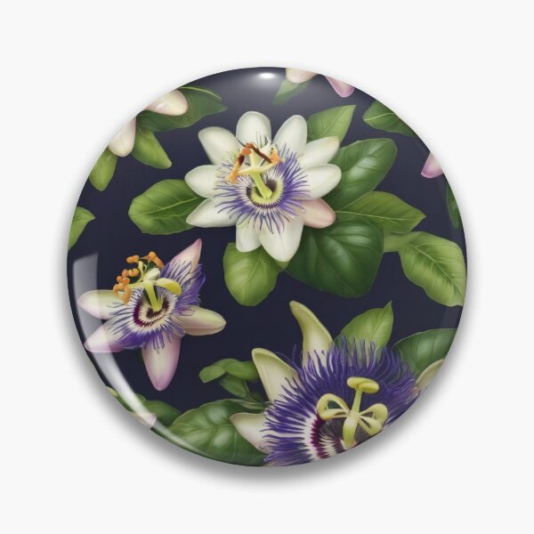 Item preview, Passion Flower Passiflora Incarnata Scientific Botanical Herbal Medicine Allover Pattern designed and sold by DreamCraze.