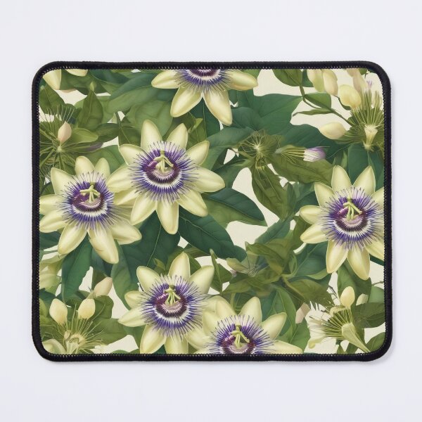 Item preview, Passion Flower Passiflora Herbal Medicine Wildflower Botanical Allover Pattern designed and sold by DreamCraze.