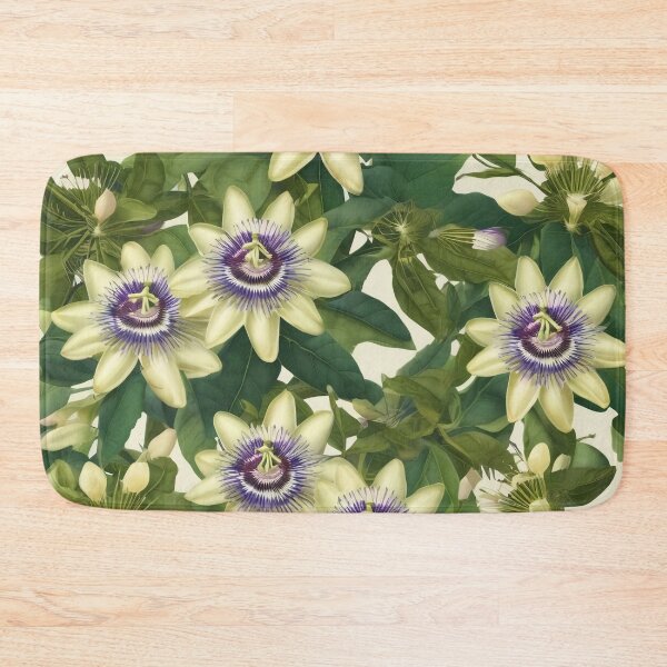 Item preview, Passion Flower Passiflora Herbal Medicine Wildflower Botanical Allover Pattern designed and sold by DreamCraze.