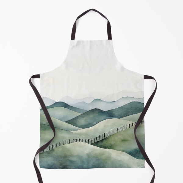 Artikelvorschau, Rolling Hills - Minimalistische Aquarelllandschaft entworfen und verkauft von solynneart.