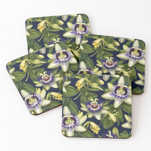 Item preview, Passiflora Incarnata Passion Flower Medicinal Herbs and Botanical Science Allover Pattern designed and sold by DreamCraze.