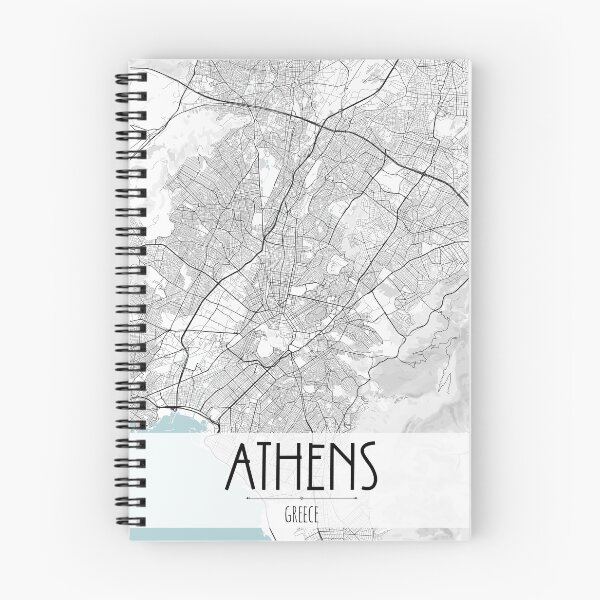 Item preview, Athens City Map designed and sold by TravelWish.