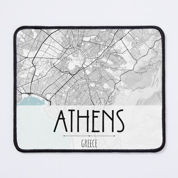 Item preview, Athens City Map designed and sold by TravelWish.