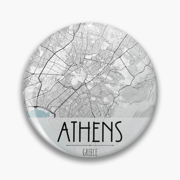 Item preview, Athens City Map designed and sold by TravelWish.