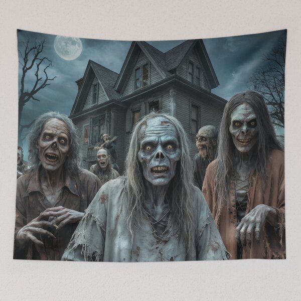 Item preview, Haunted Manor Family Photo designed and sold by T-Shirt Garden and Things.