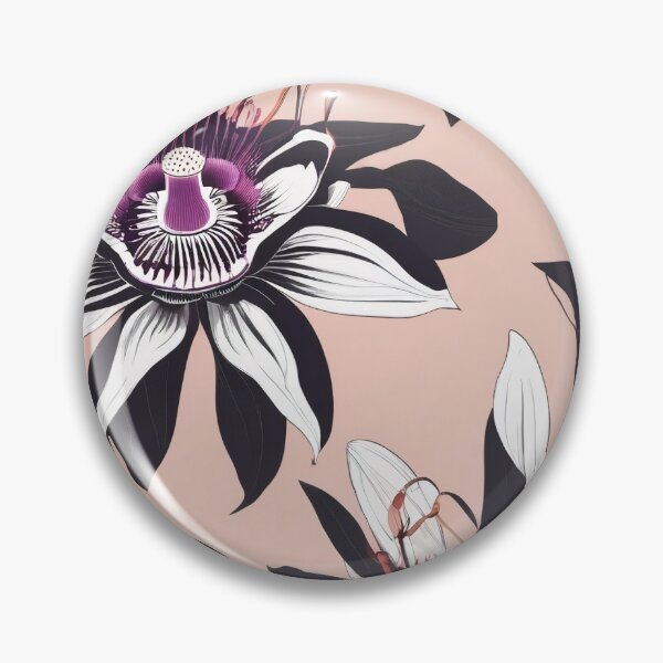 Item preview, Passion Flower Passiflora Incarnata Rose-Colored Girly Herbal Medicine Allover Pattern designed and sold by DreamCraze.