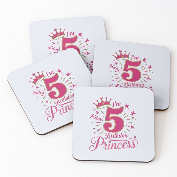 Item preview, I'm 5 today Girls designed and sold by SignumShop.