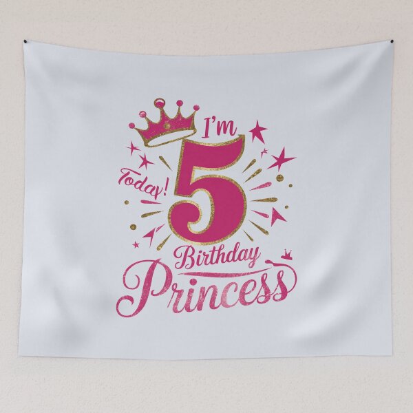 Item preview, I'm 5 today Girls designed and sold by SignumShop.